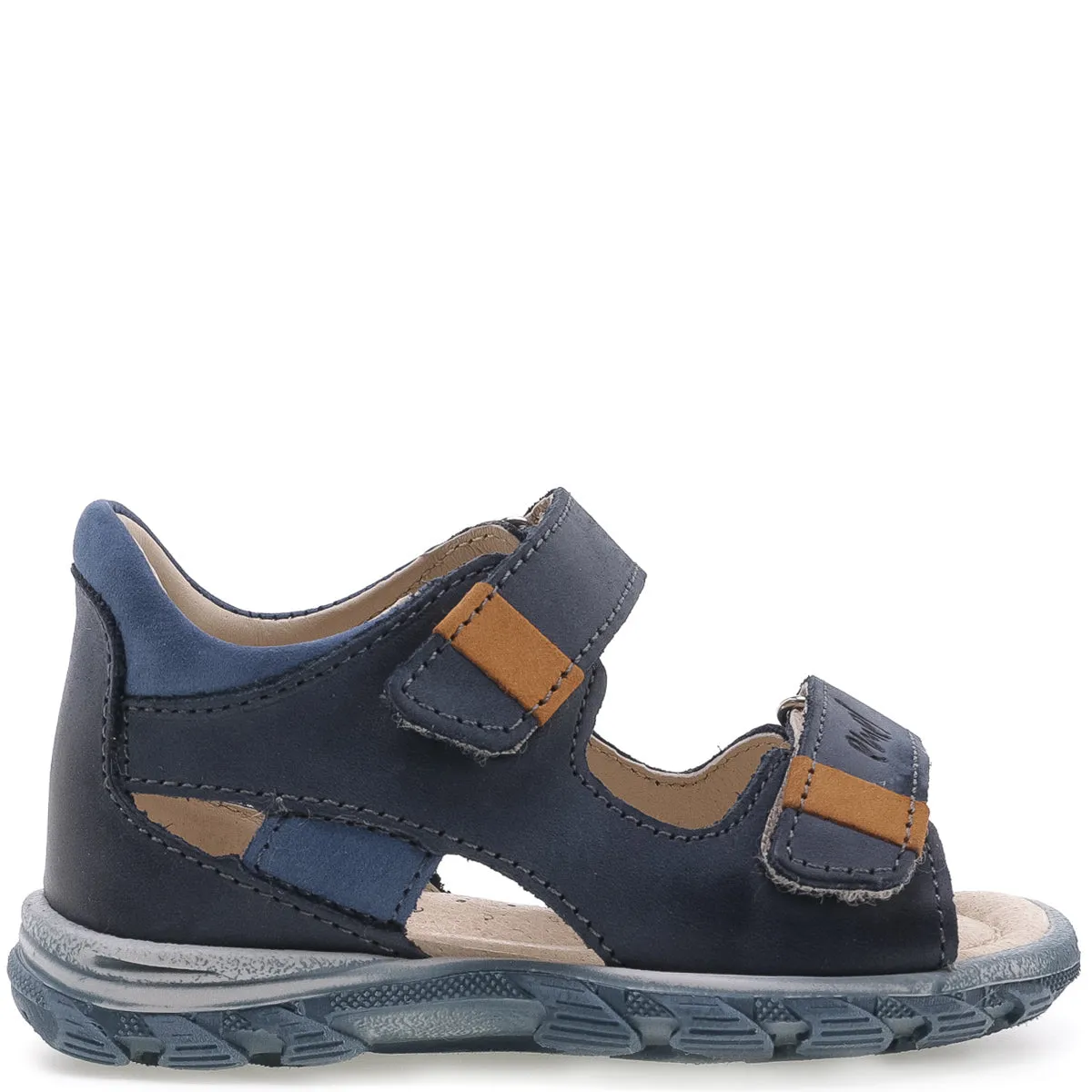 (1560-23) Emel navy velcro Sandals