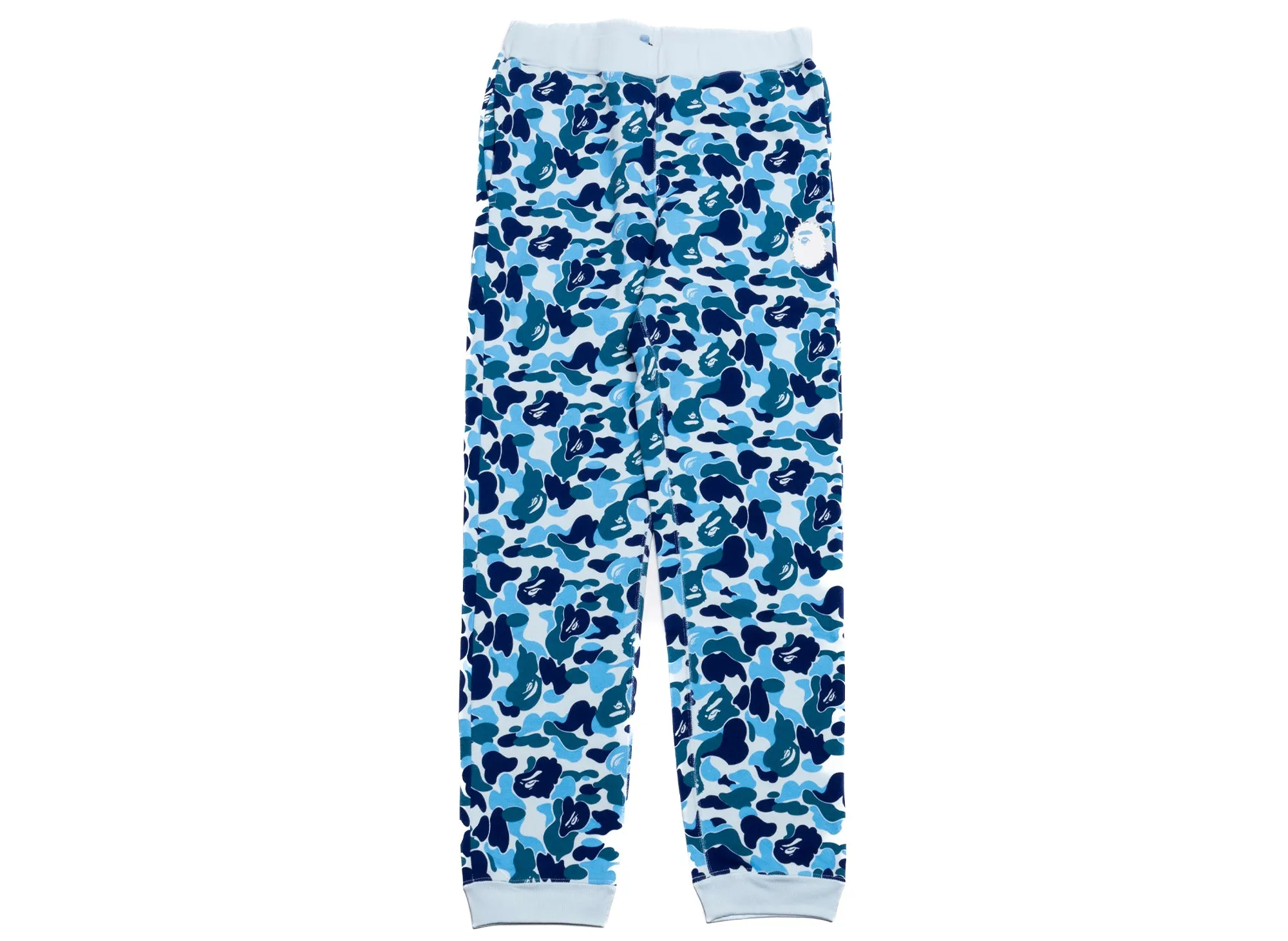 A Bathing Ape ABC Camo Crystal Stone Sweatpants in Blue