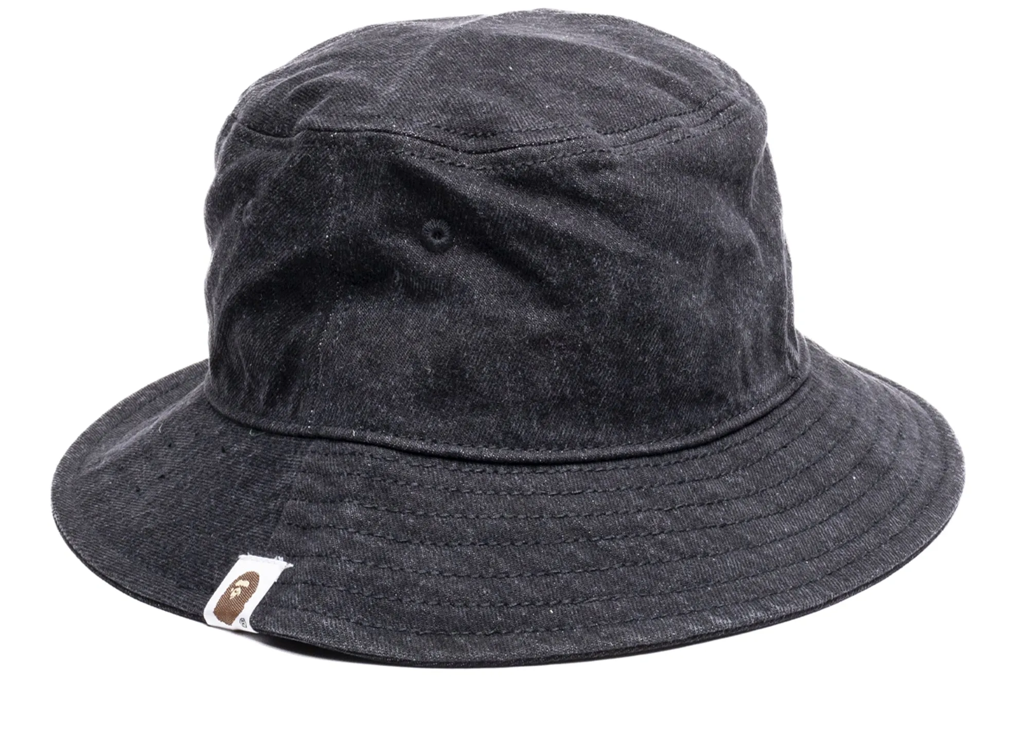 A Bathing Ape Denim Bucket black Hat