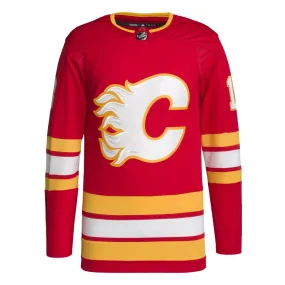 adidas - Men's Calgary Flames Authentic Johnny Gaudreau Home Jersey (GT5691)