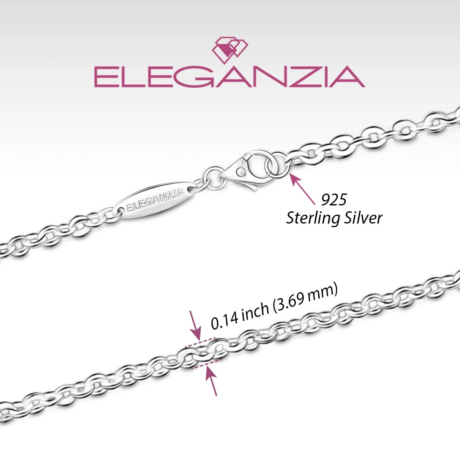 Adjustable Sterling Silver Necklace Chain for Men