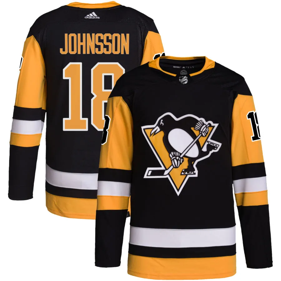 Andreas Johnsson Pittsburgh Penguins adidas Home Primegreen Authentic Pro Jersey - Black