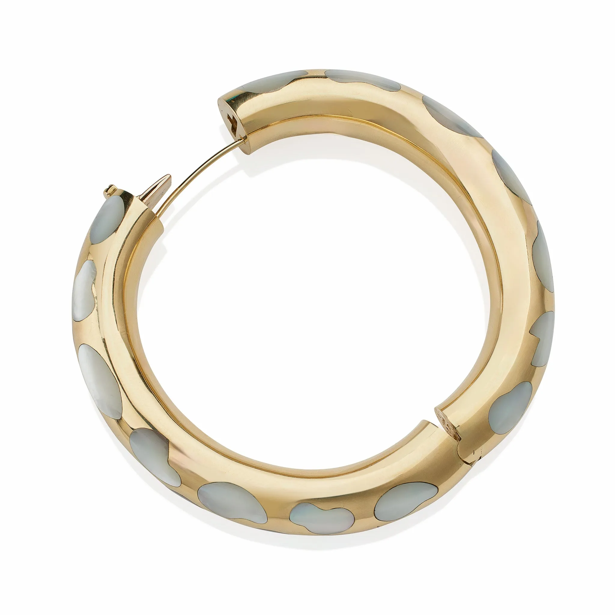 Angela Cummings Tiffany & Co. Mother-of-Pearl and 18K Gold Bangle Bracelet