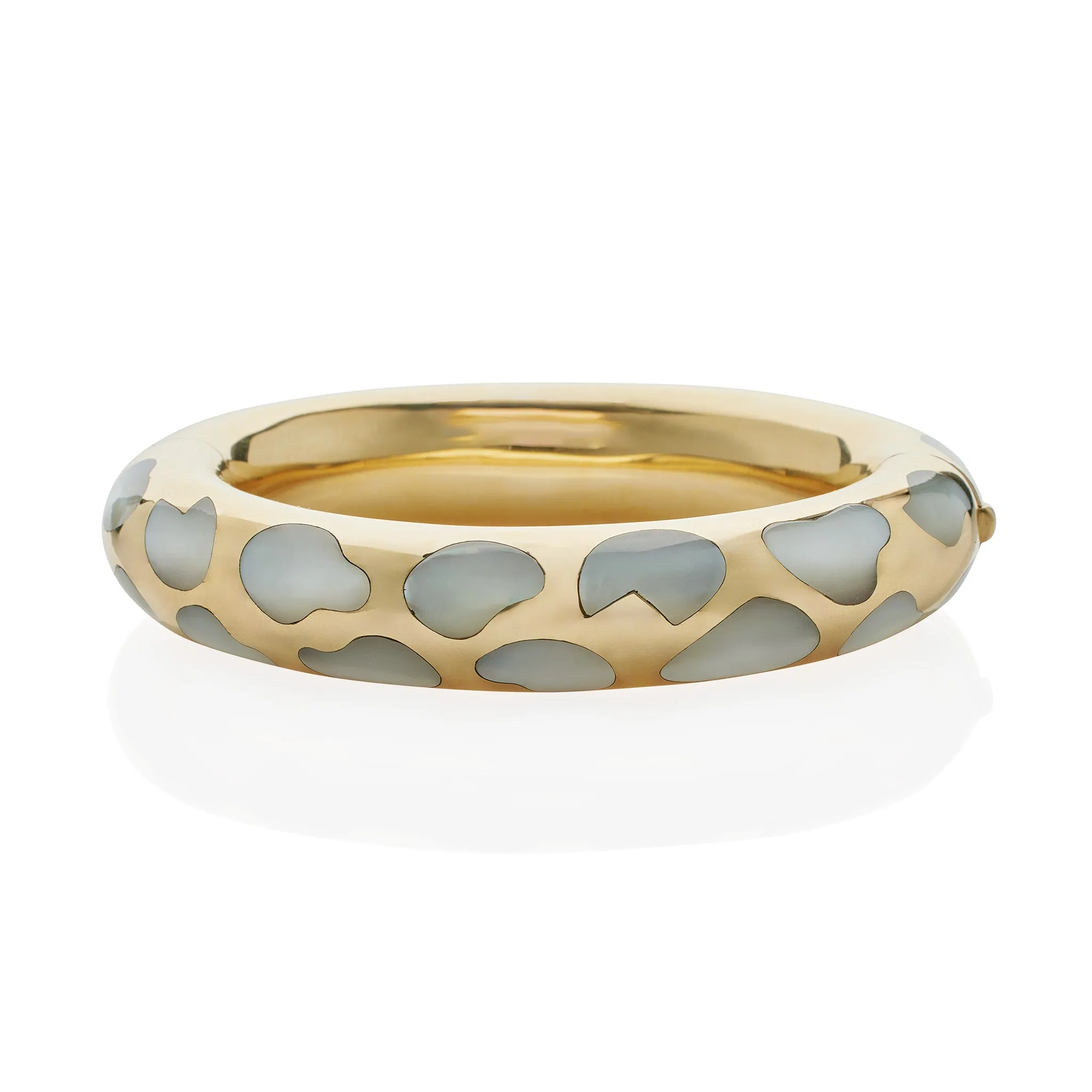 Angela Cummings Tiffany & Co. Mother-of-Pearl and 18K Gold Bangle Bracelet