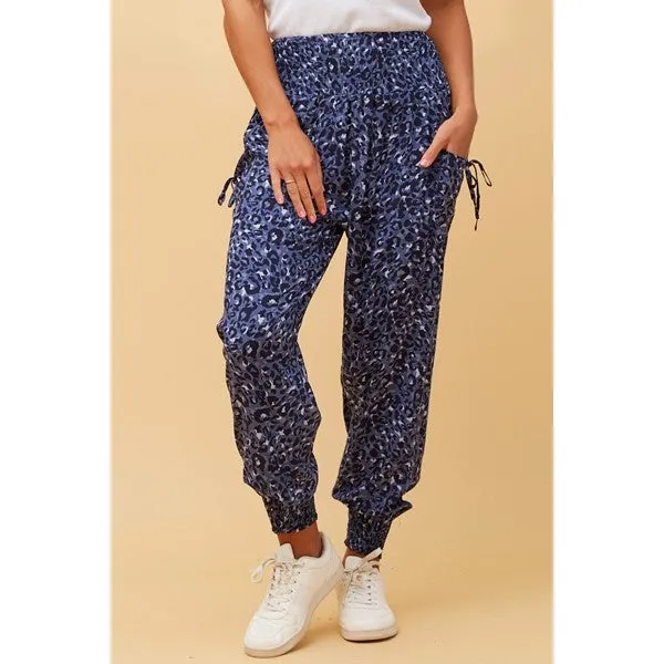 ANIMAL PRINT BOHO HAREM PANTS