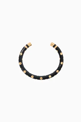 Aurelie Bidermann Positano Bangle - Black Gold Spots