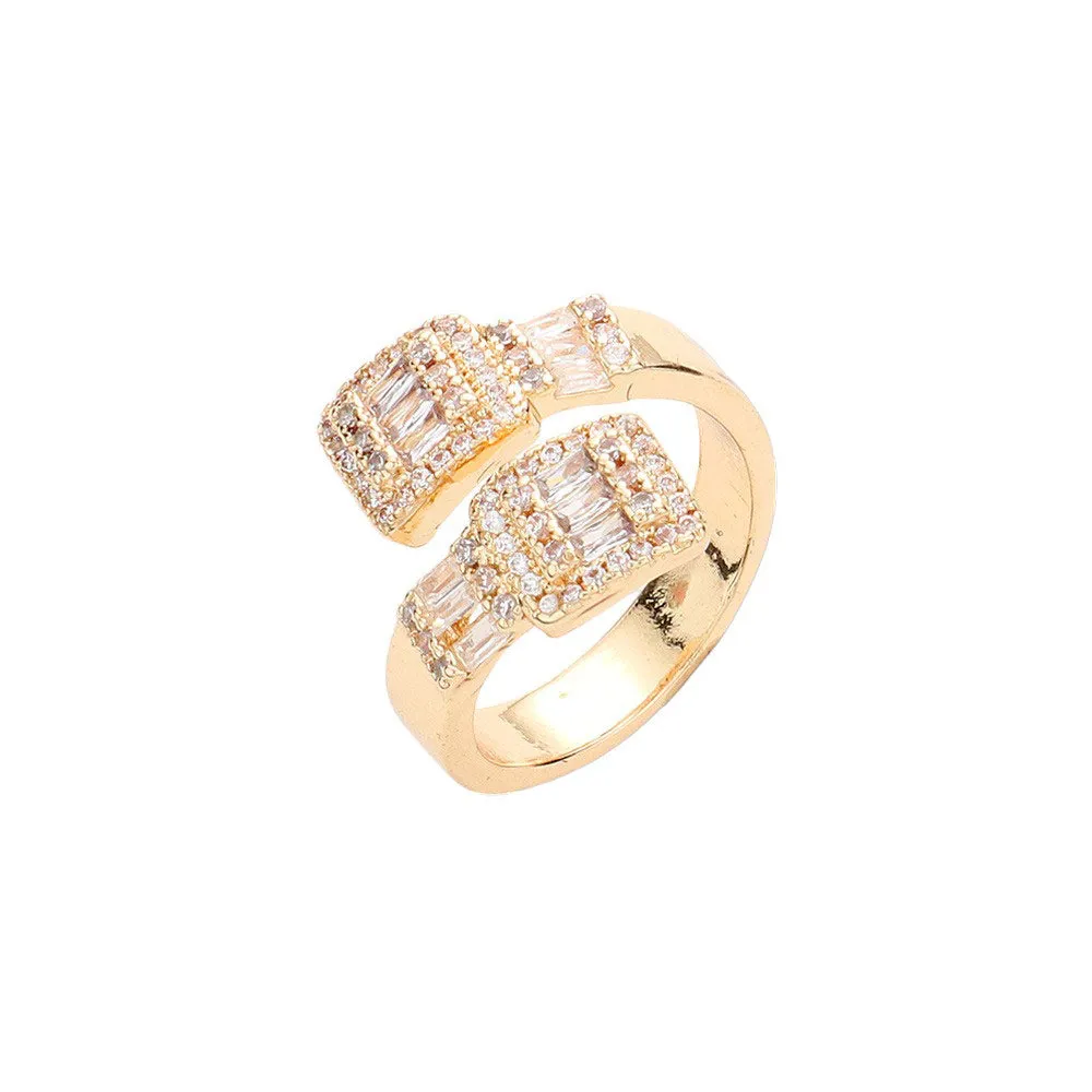 Baguette Stone Accented Band Ring