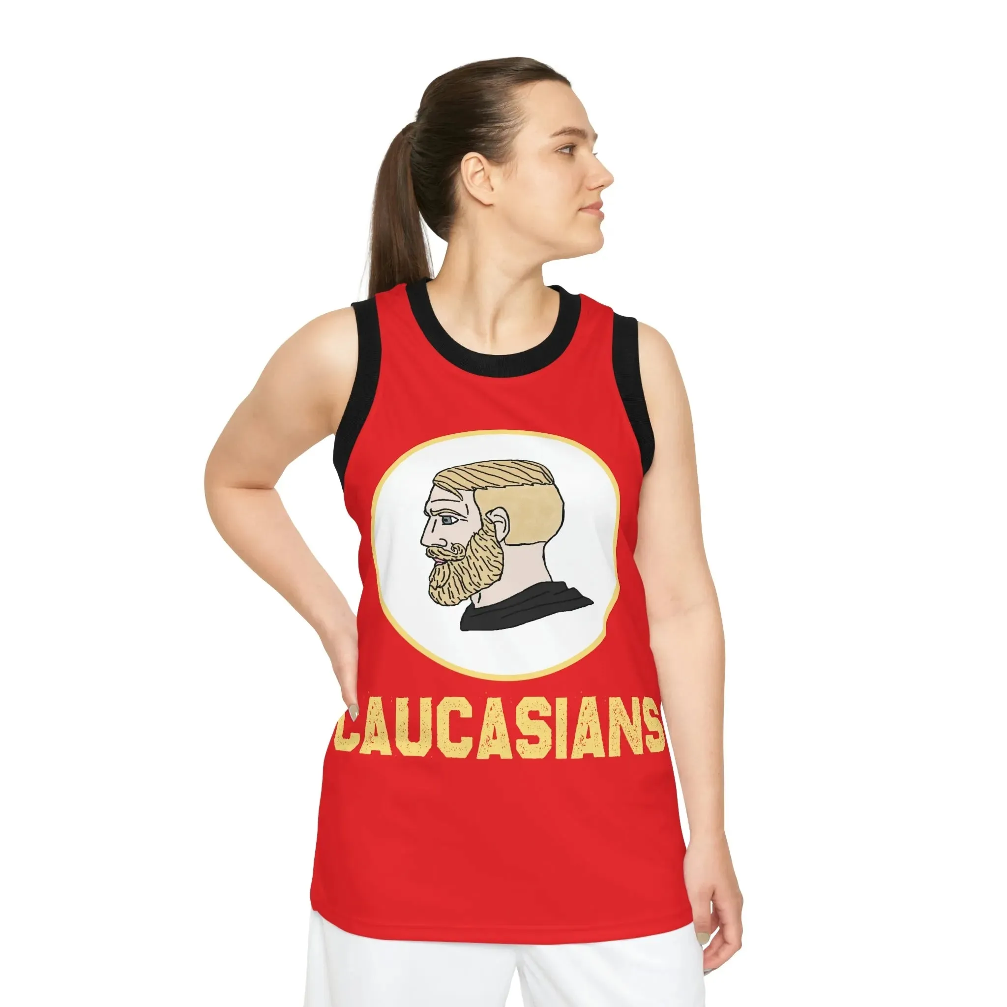 Ball Out Caucasians Basketball Jersey