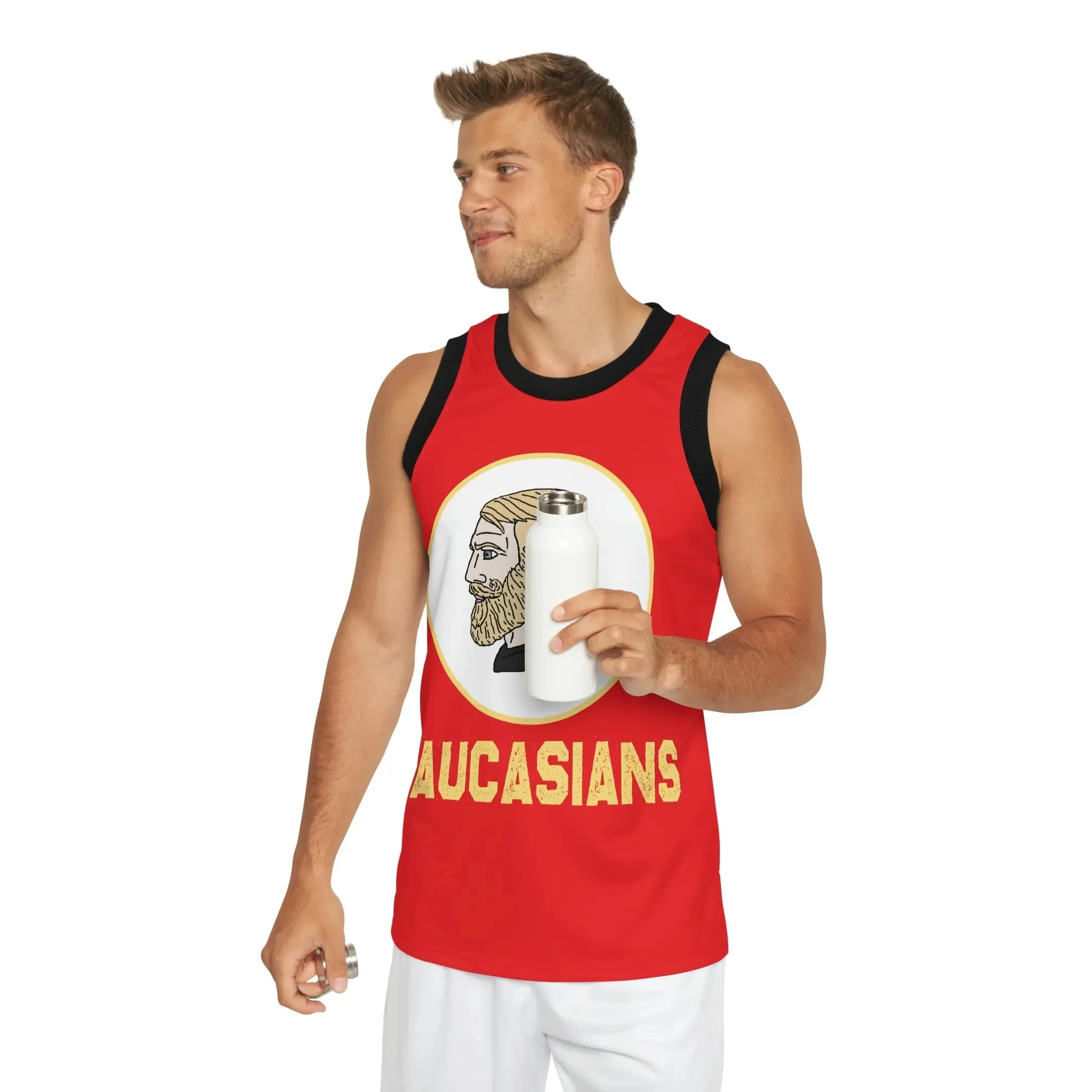 Ball Out Caucasians Basketball Jersey