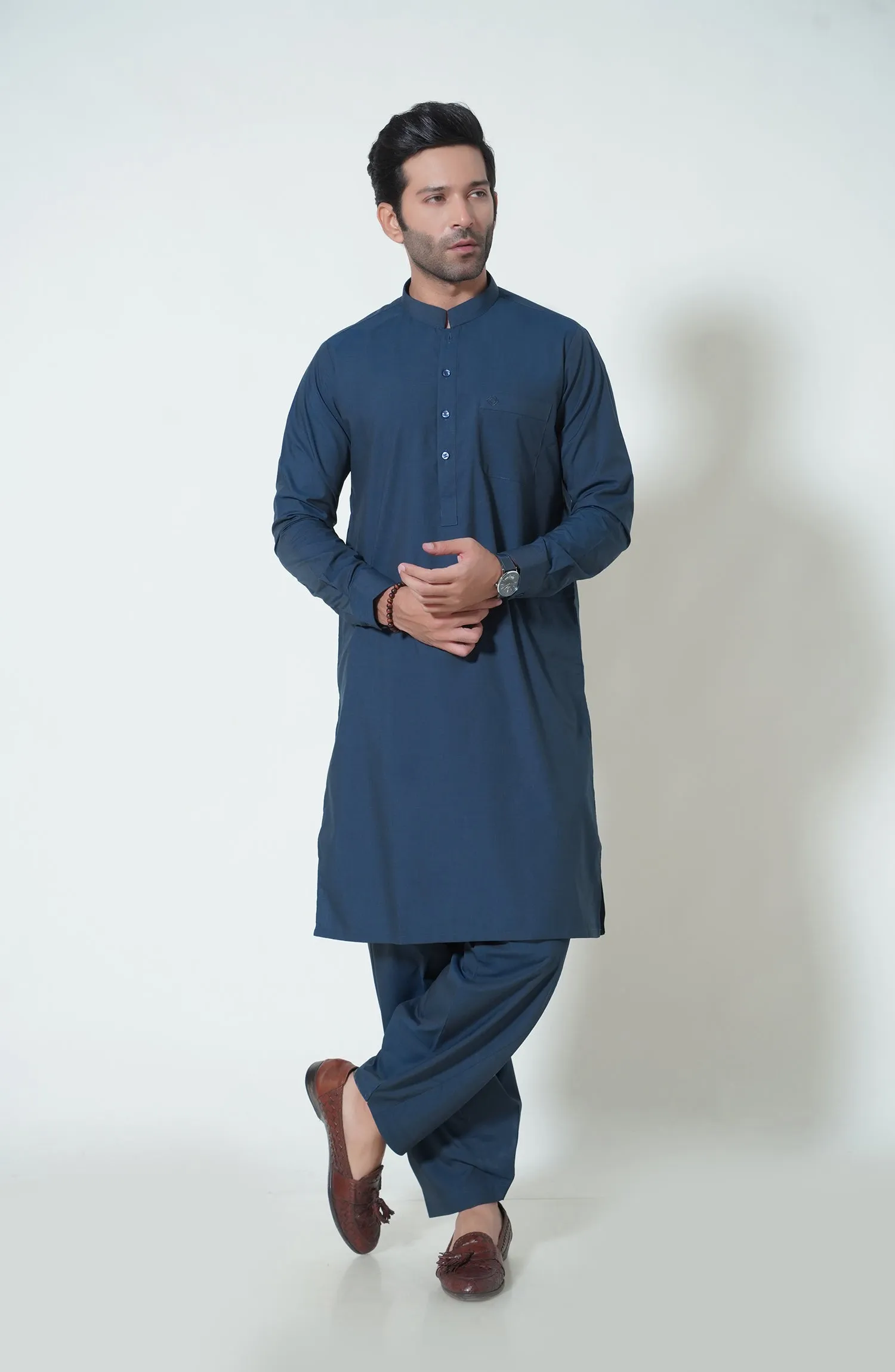 Basic Band Collar Shalwar Kameez