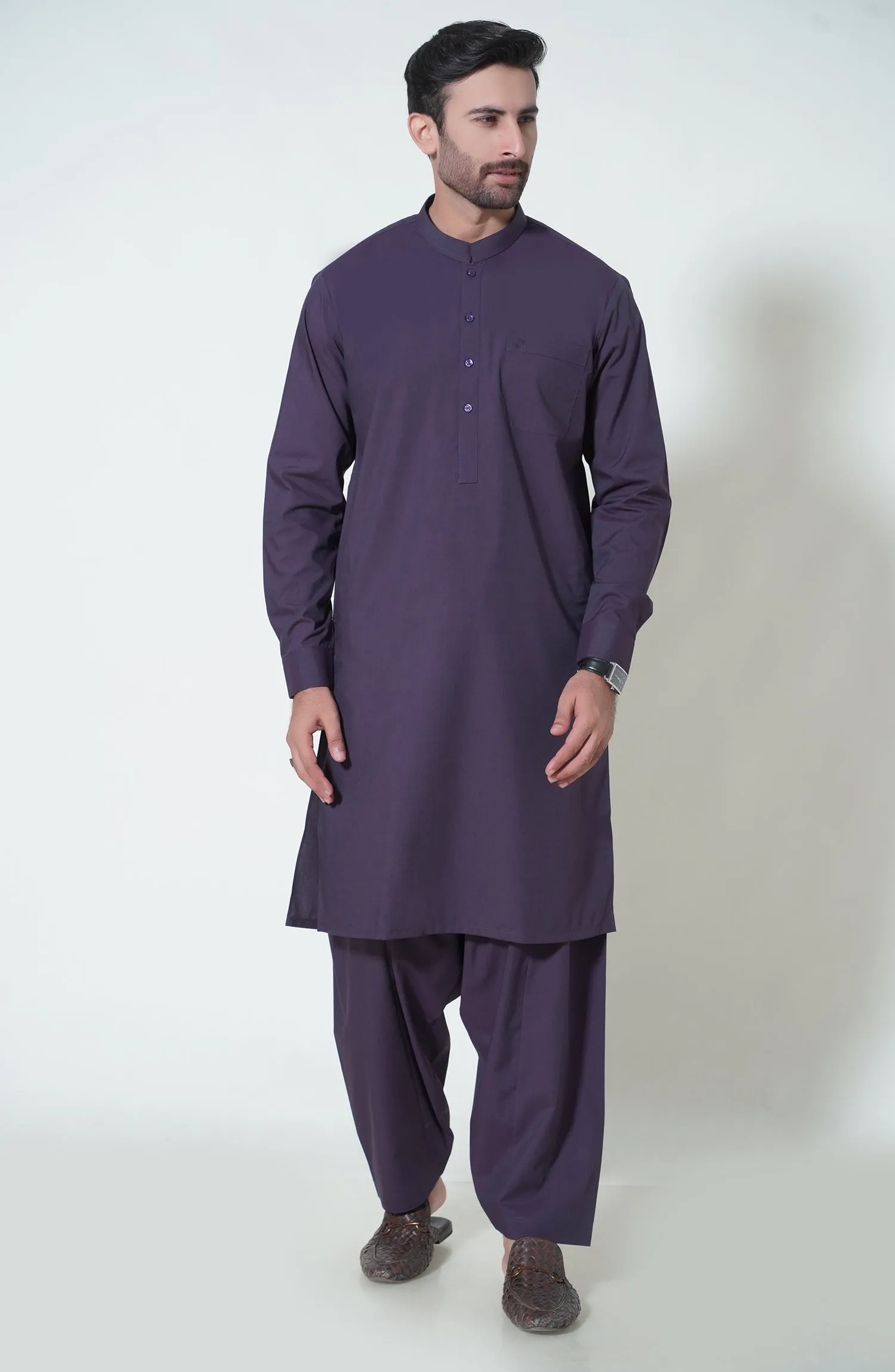 Basic Band Collar Shalwar Kameez