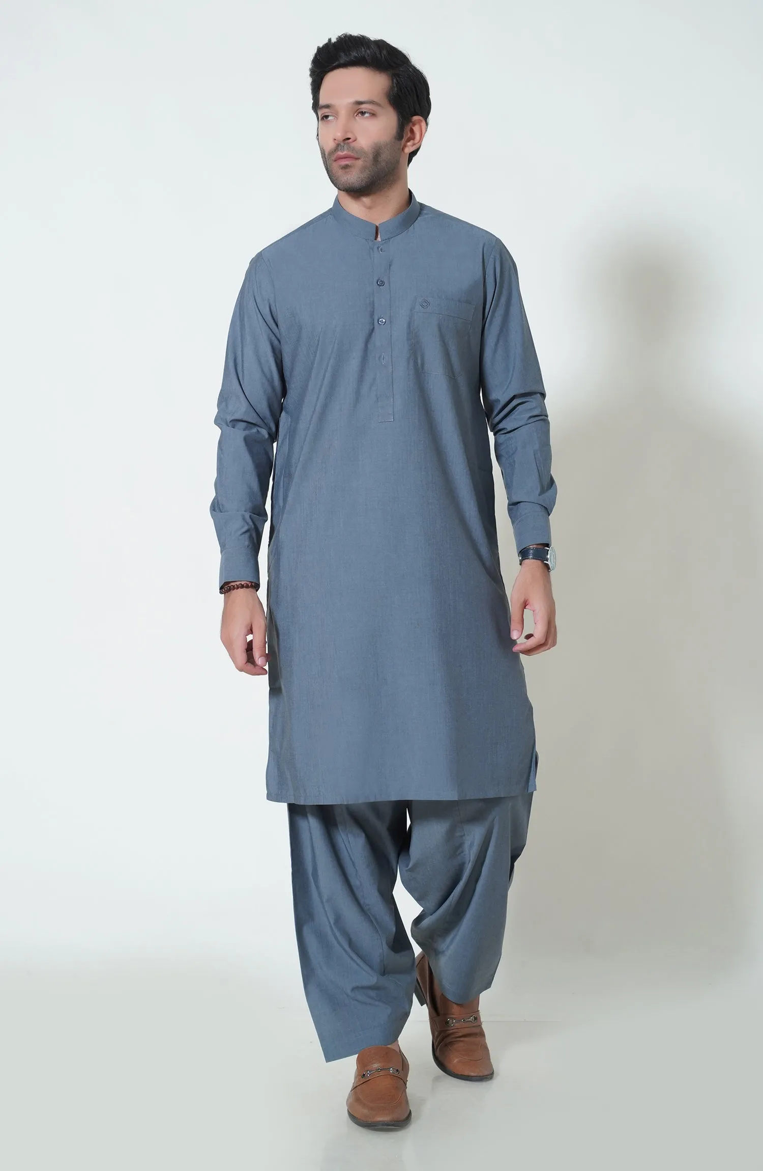 Basic Band Collar Shalwar Kameez