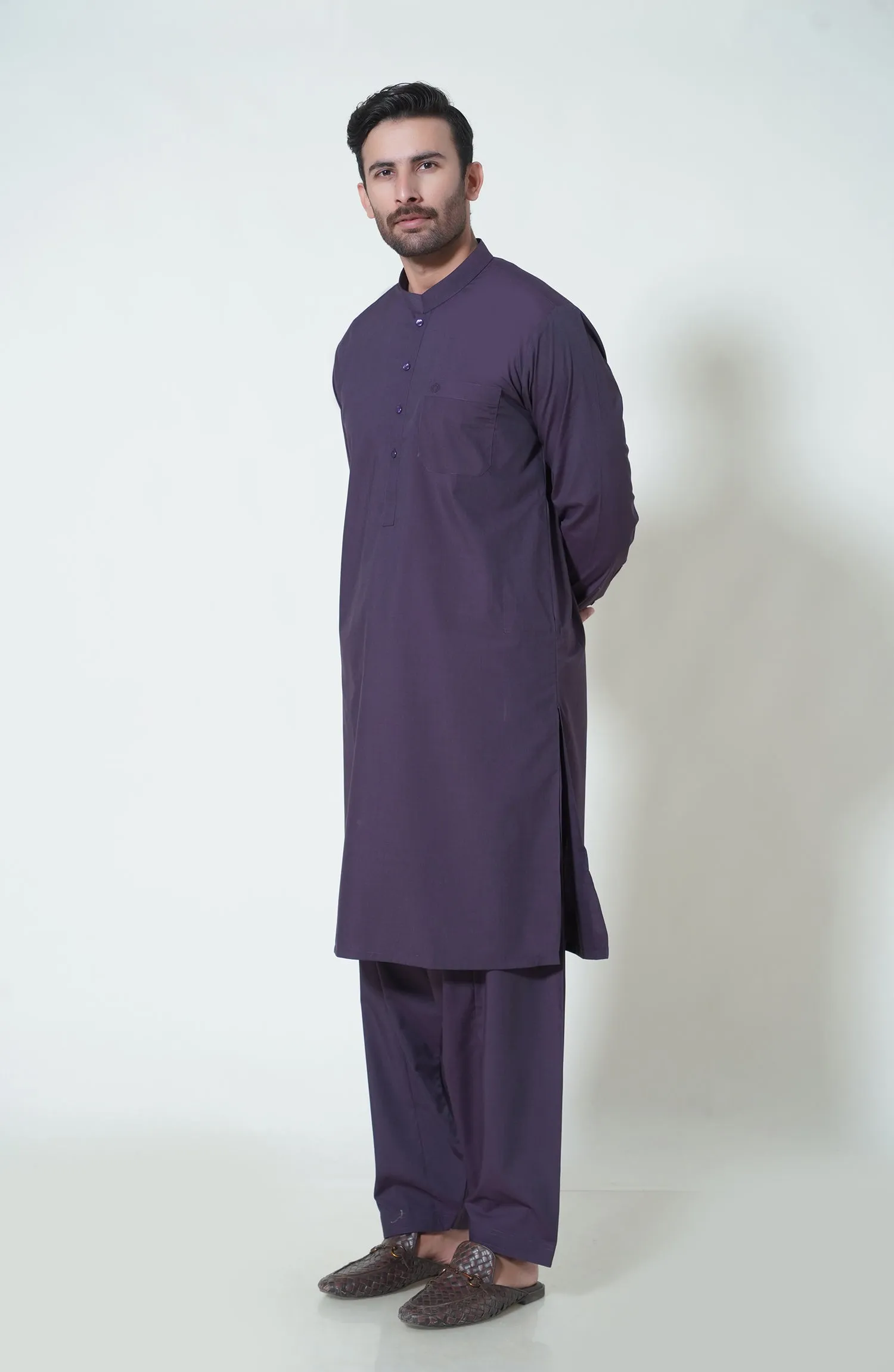 Basic Band Collar Shalwar Kameez