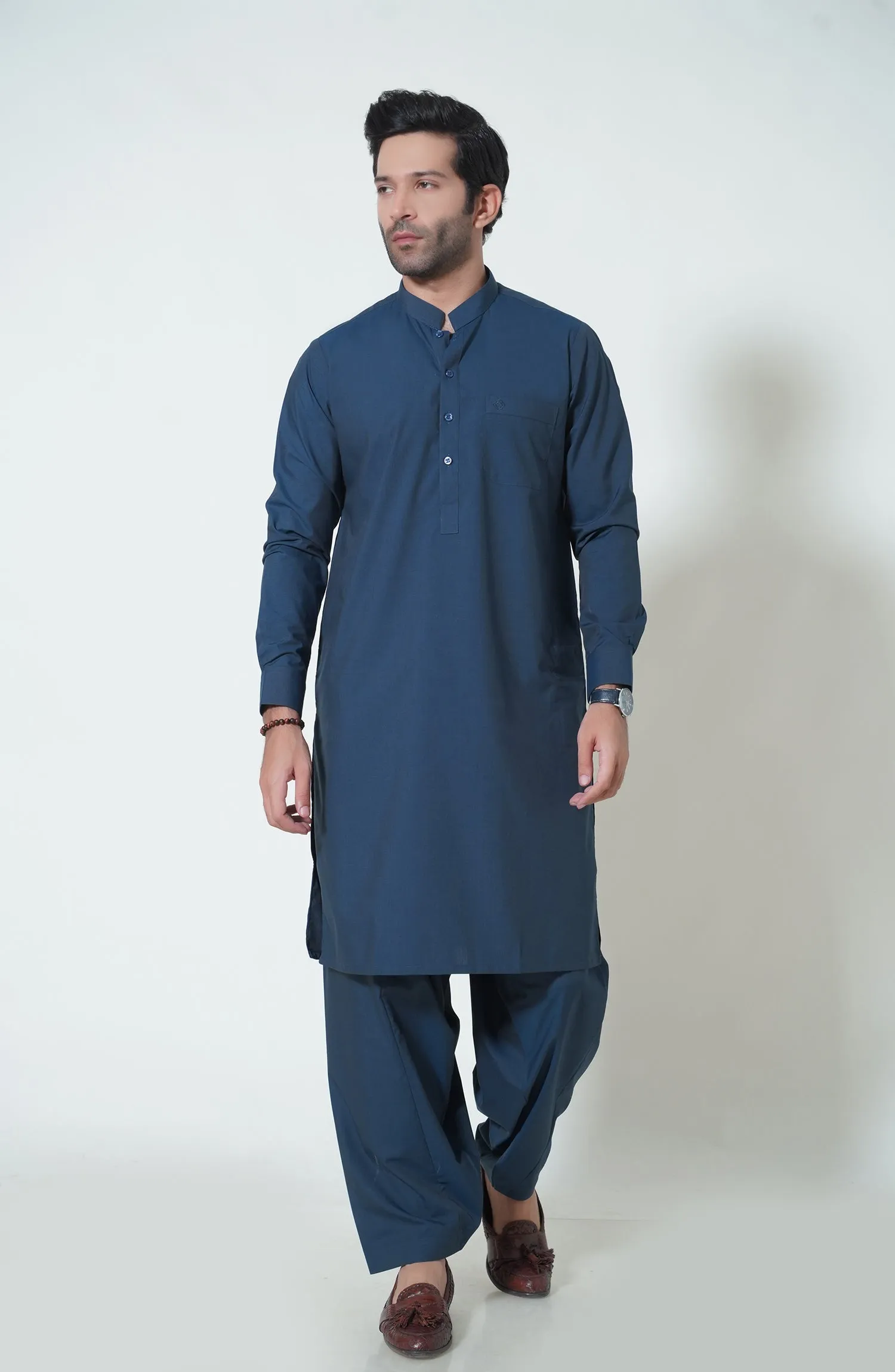 Basic Band Collar Shalwar Kameez