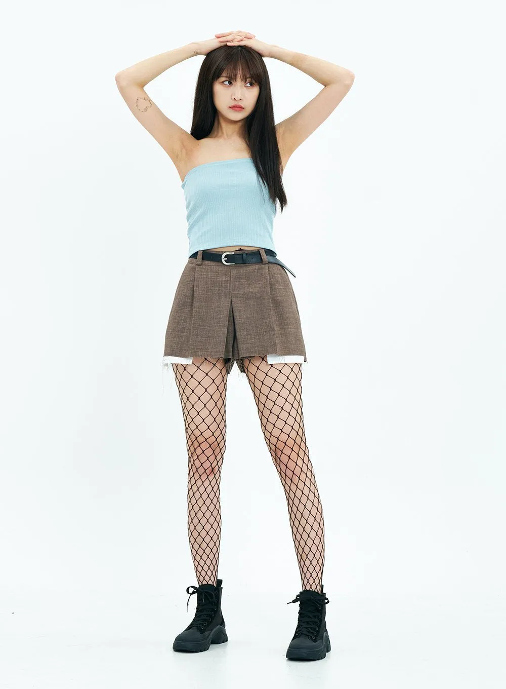 Basic Knit Cropped Tube Top CA20