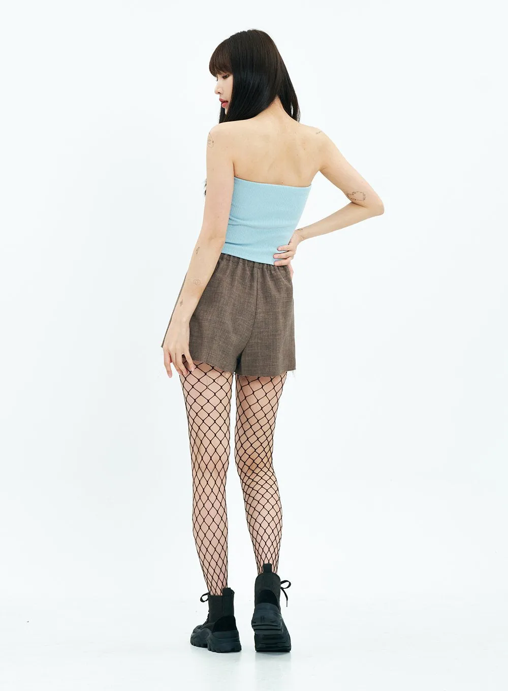 Basic Knit Cropped Tube Top CA20