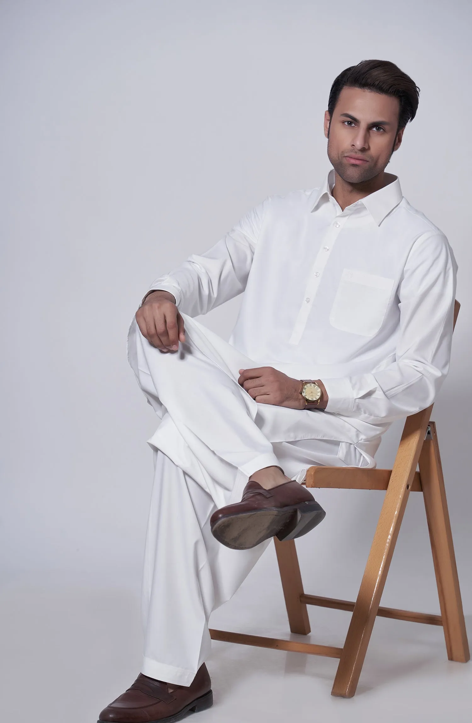 Basic Shirt Collar Kameez Shalwar