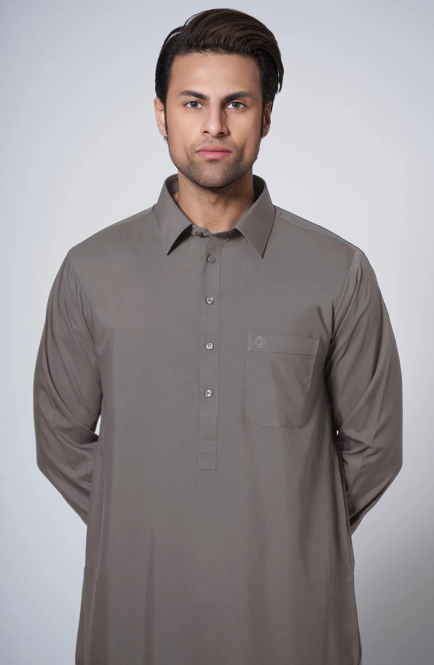 Basic Shirt Collar Kameez Shalwar