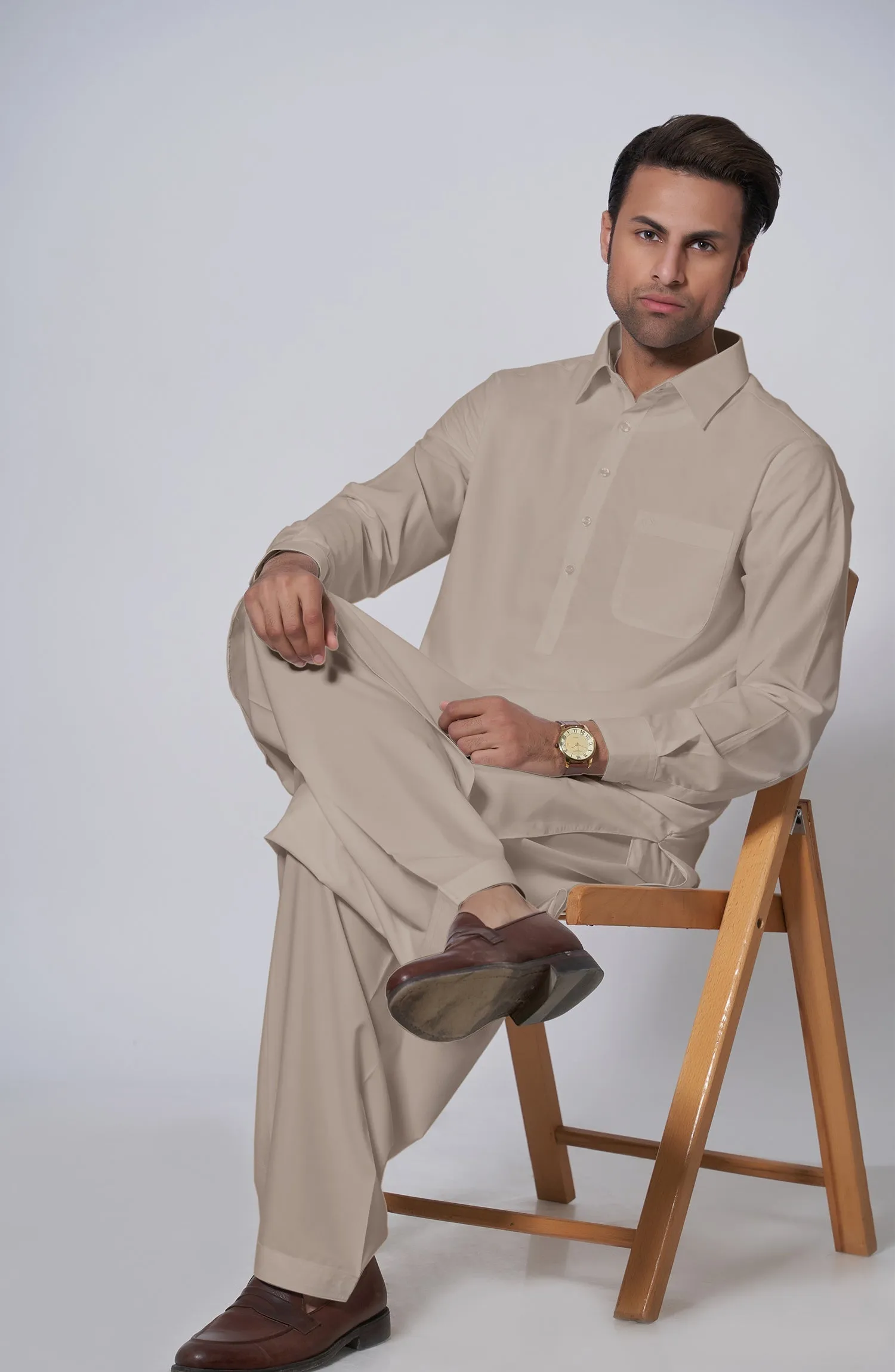 Basic Shirt Collar Kameez Shalwar