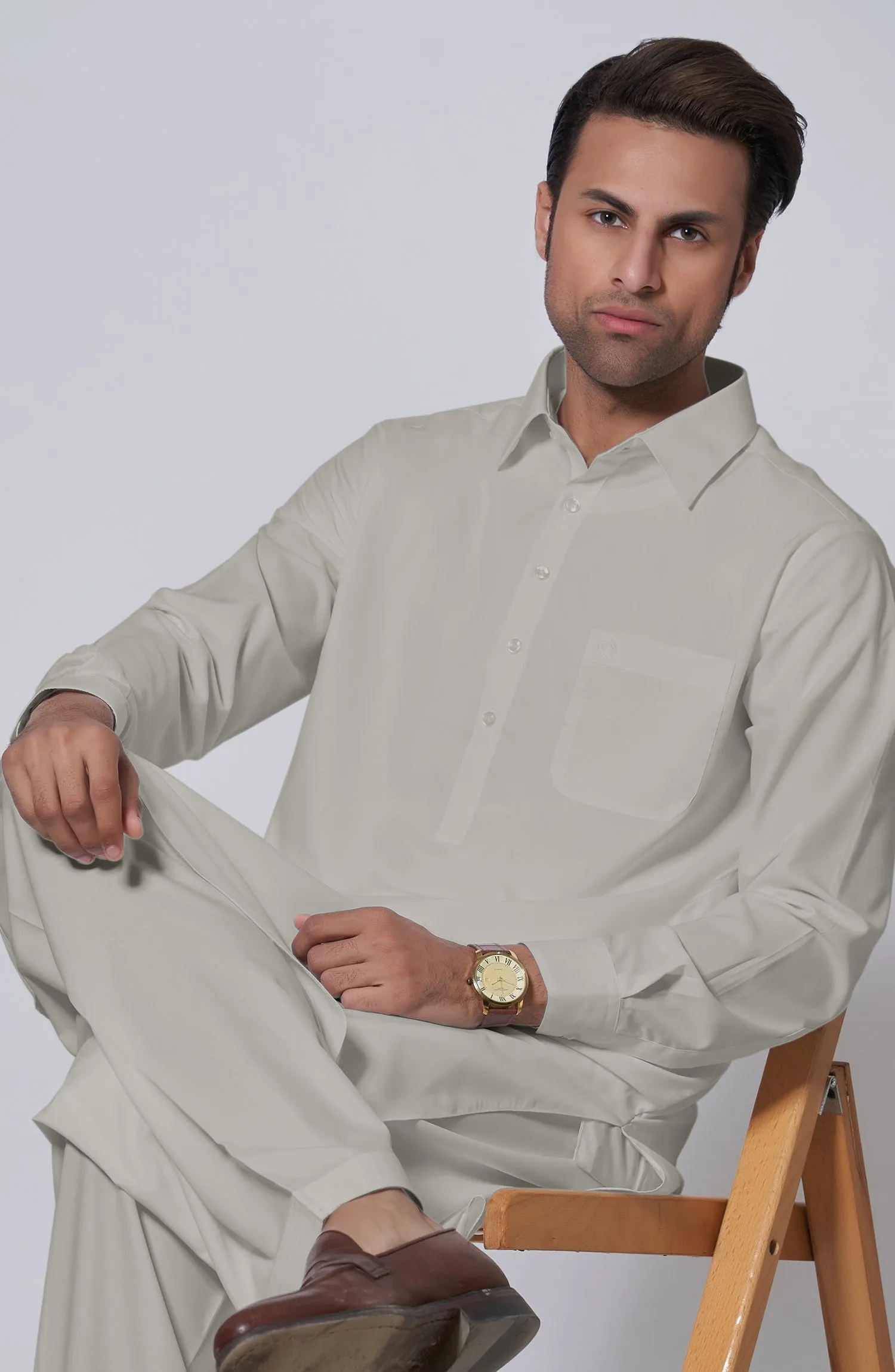 Basic Shirt Collar Kameez Shalwar