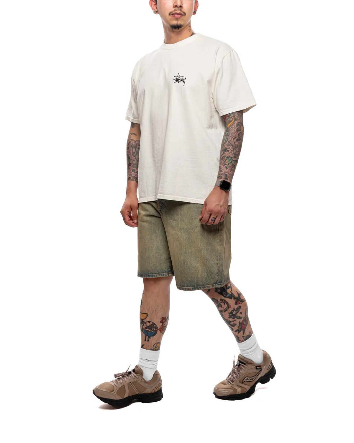 Basic Stussy Pigment Dyed Tee 'Natural'