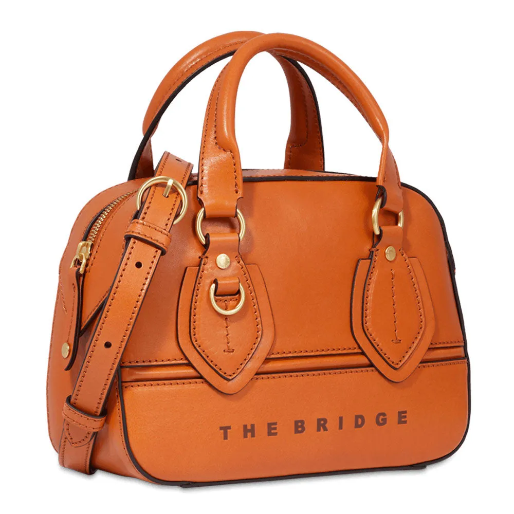 Bauletto Donna THE BRIDGE linea Daphne in Pelle Arancione