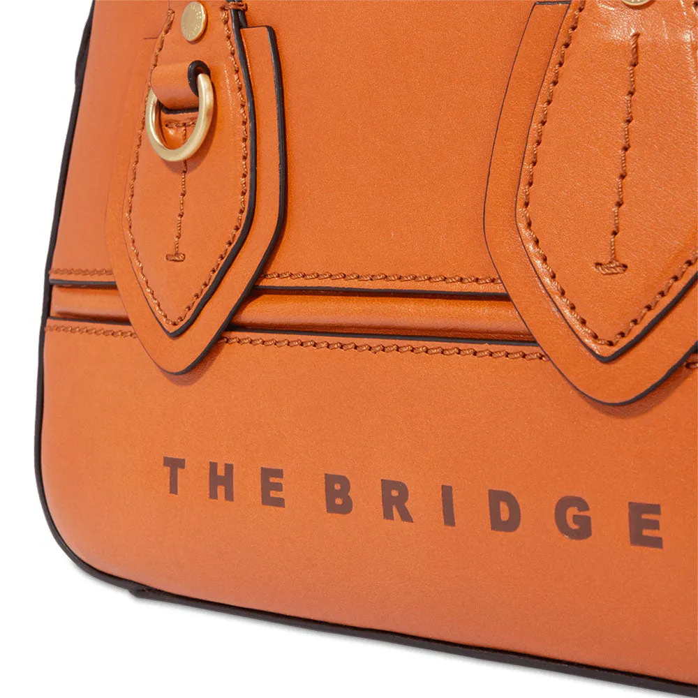 Bauletto Donna THE BRIDGE linea Daphne in Pelle Arancione