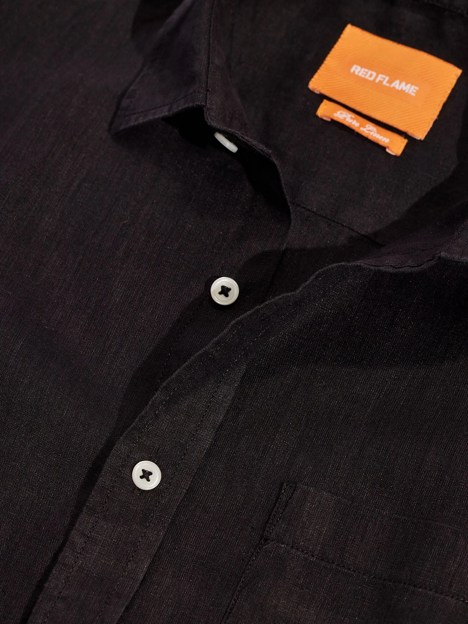 Black Royal Linen Shirt