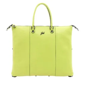 Borsa Donna a Mano con Tracolla GABS G3 PLUS in Pelle Martellata Cyber Lime Large