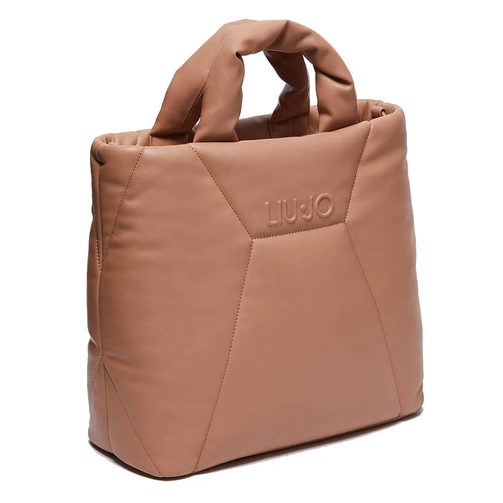 Borsa Donna a Mano con Tracolla LIU JO linea Bold Trapuntata color Tan