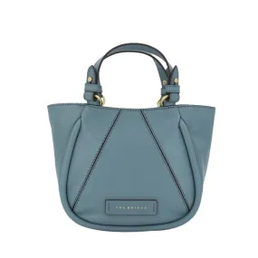 Borsa Donna a Mano con Tracolla THE BRIDGE linea Brigida in Pelle Azzurra