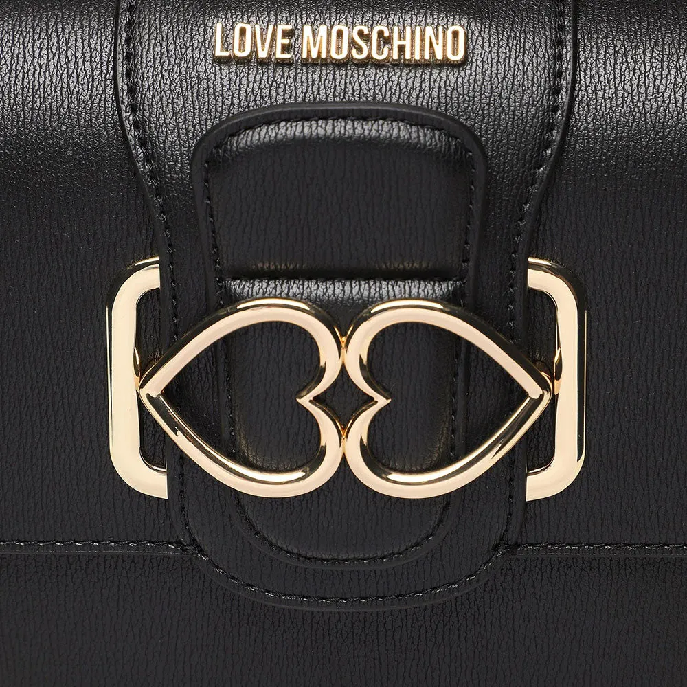 Borsa Donna a Tracolla LOVE MOSCHINO linea Love Bridge Nera