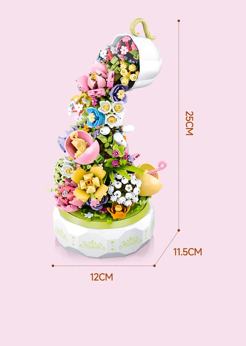 Building Block Flower Music Box - Kimi