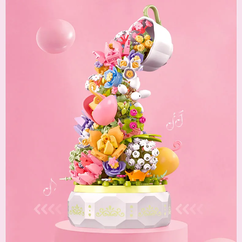 Building Block Flower Music Box - Kimi