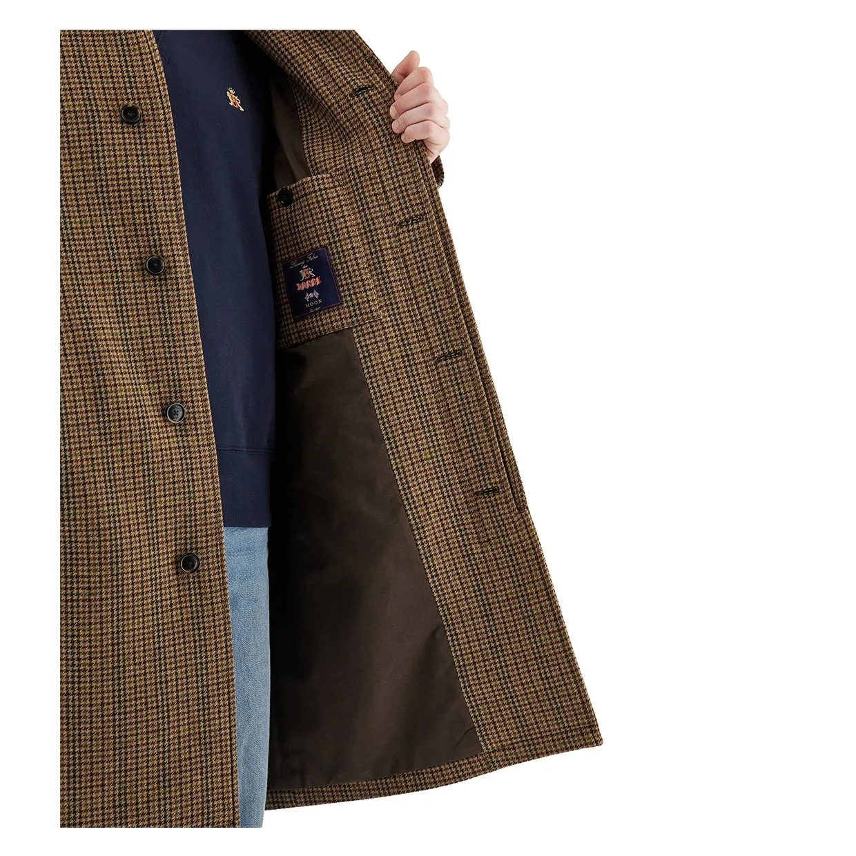 Cappotto Baracuta Paul Coat Wool Marrone Scuro