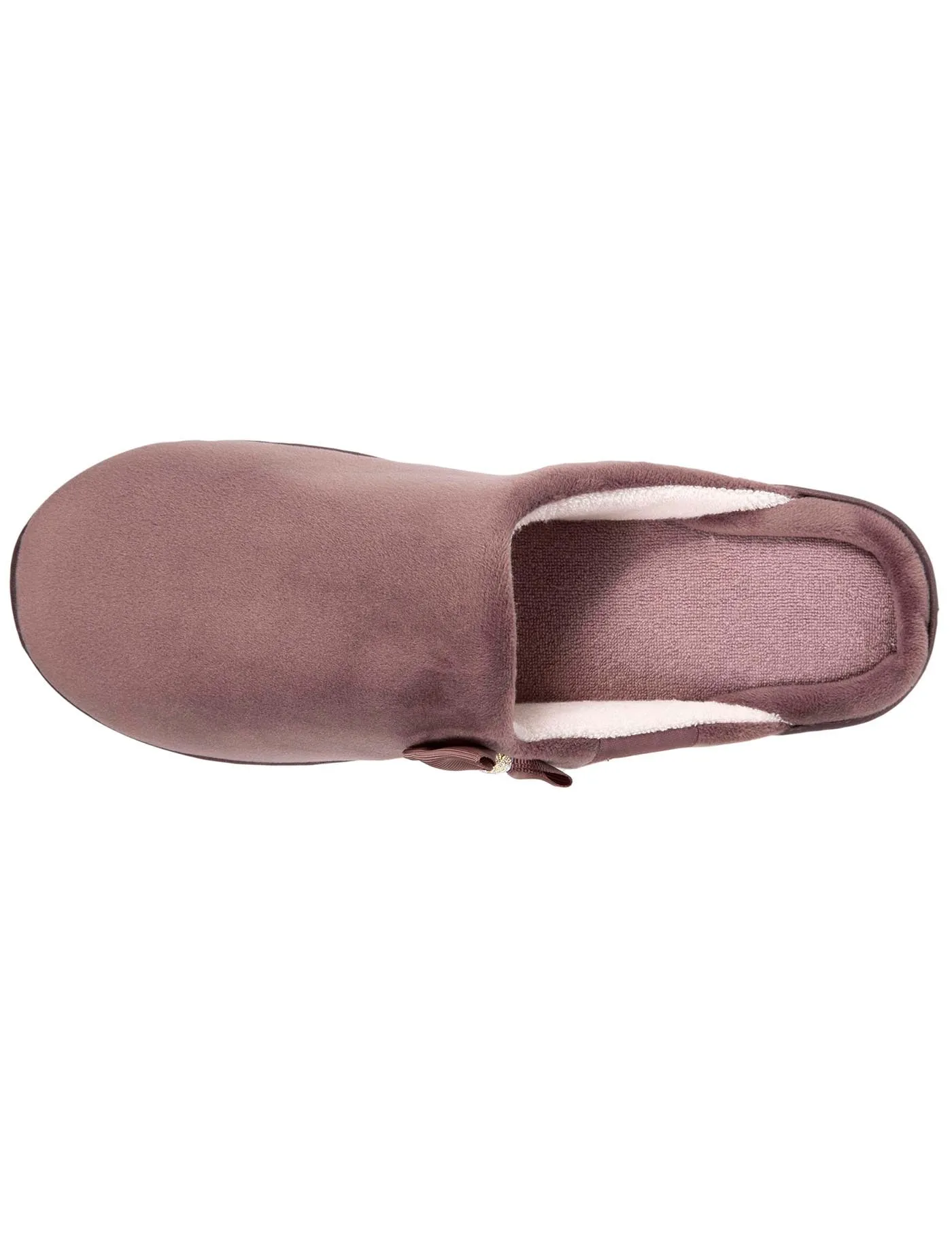 Chaussons mules talon Femme Taupe