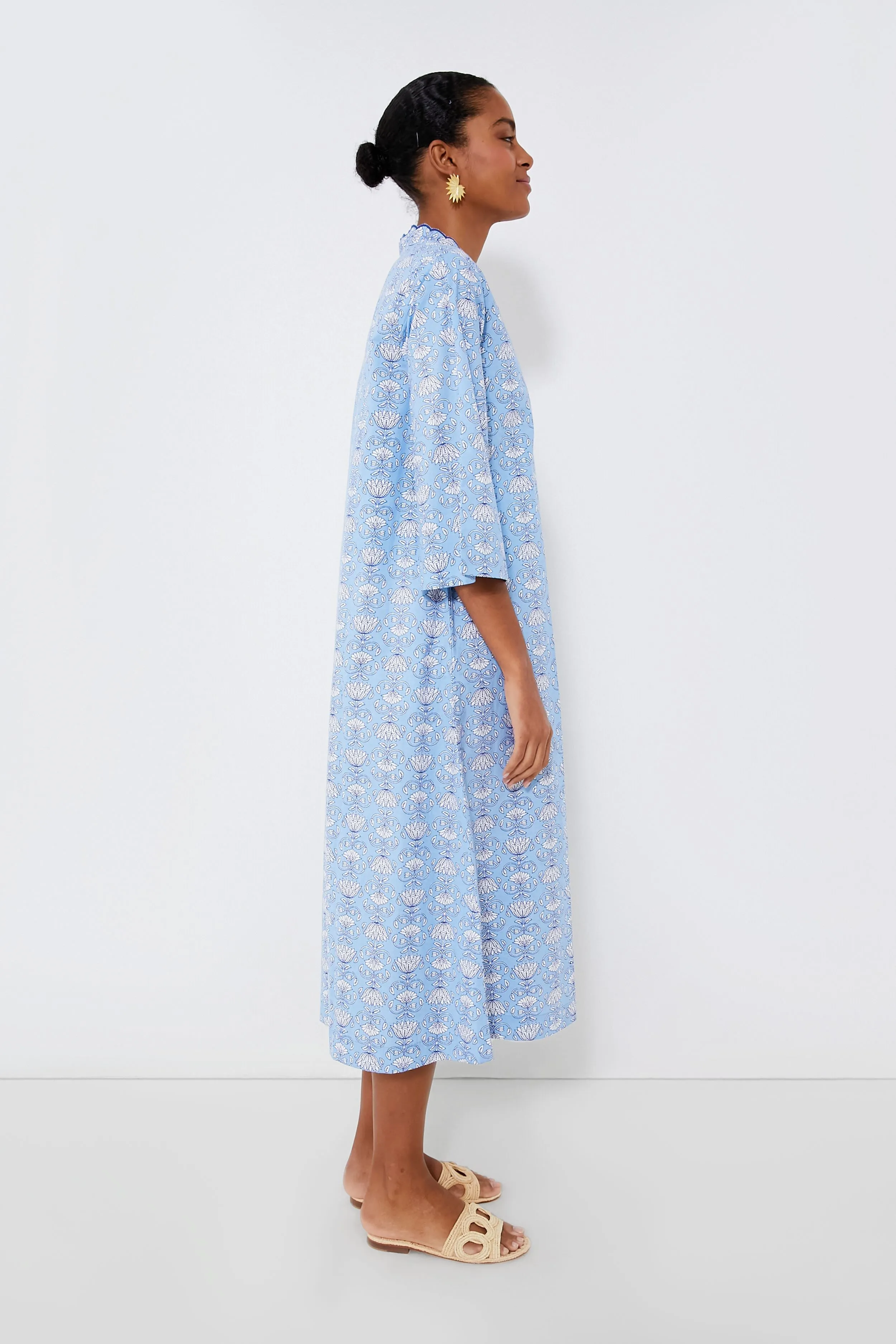 Cornflower Blue Cote D'Azur Caftan