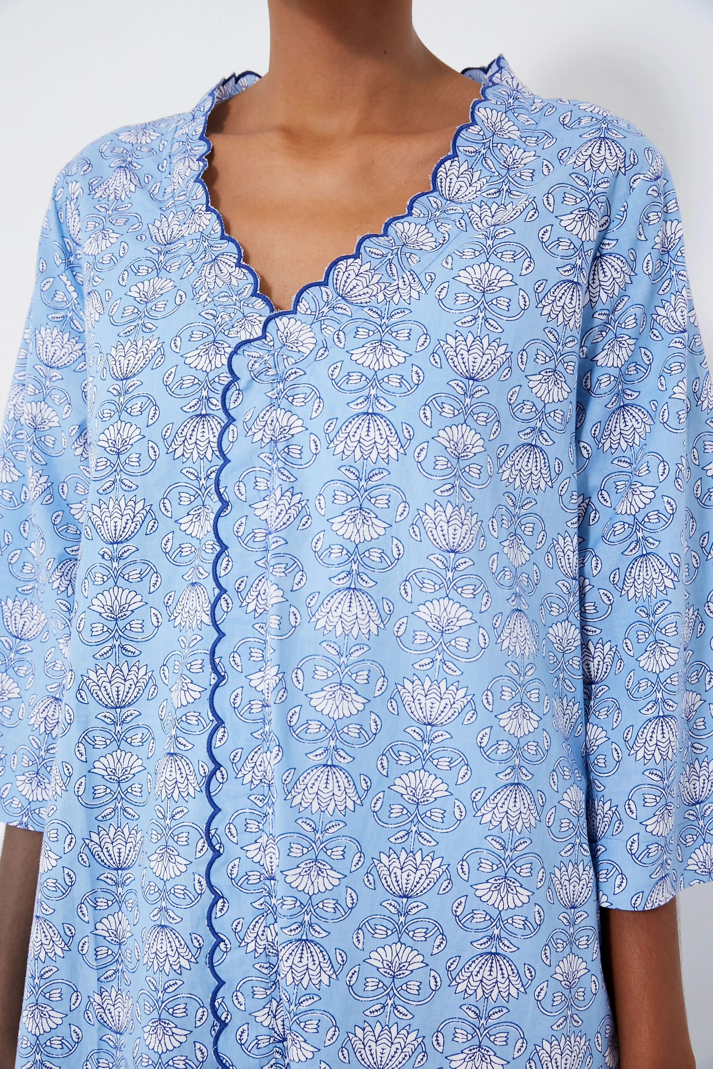 Cornflower Blue Cote D'Azur Caftan