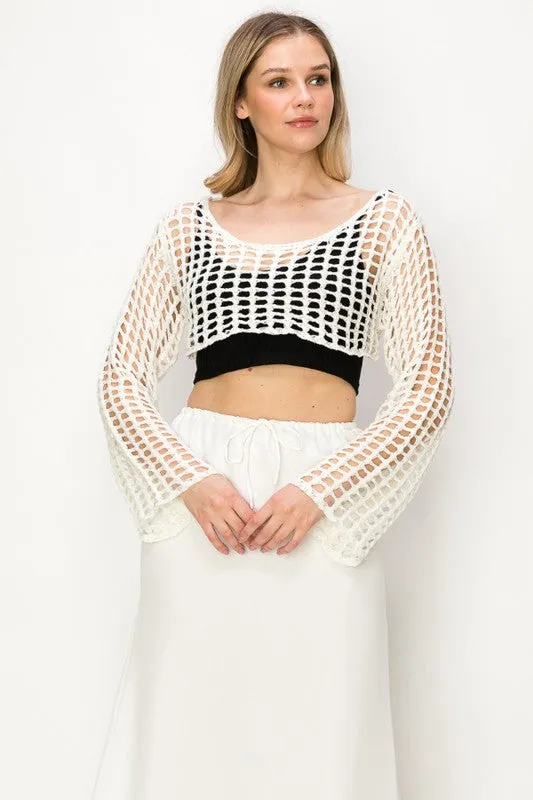 Crochet Net Crop Top