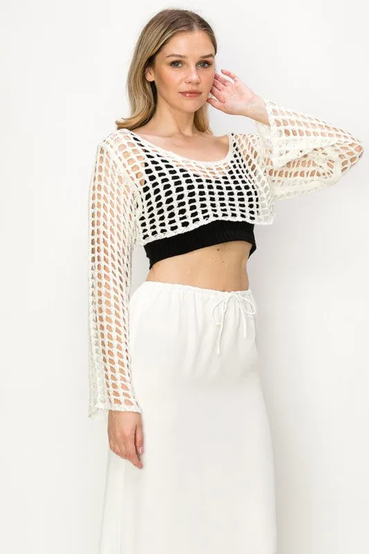 Crochet Net Crop Top