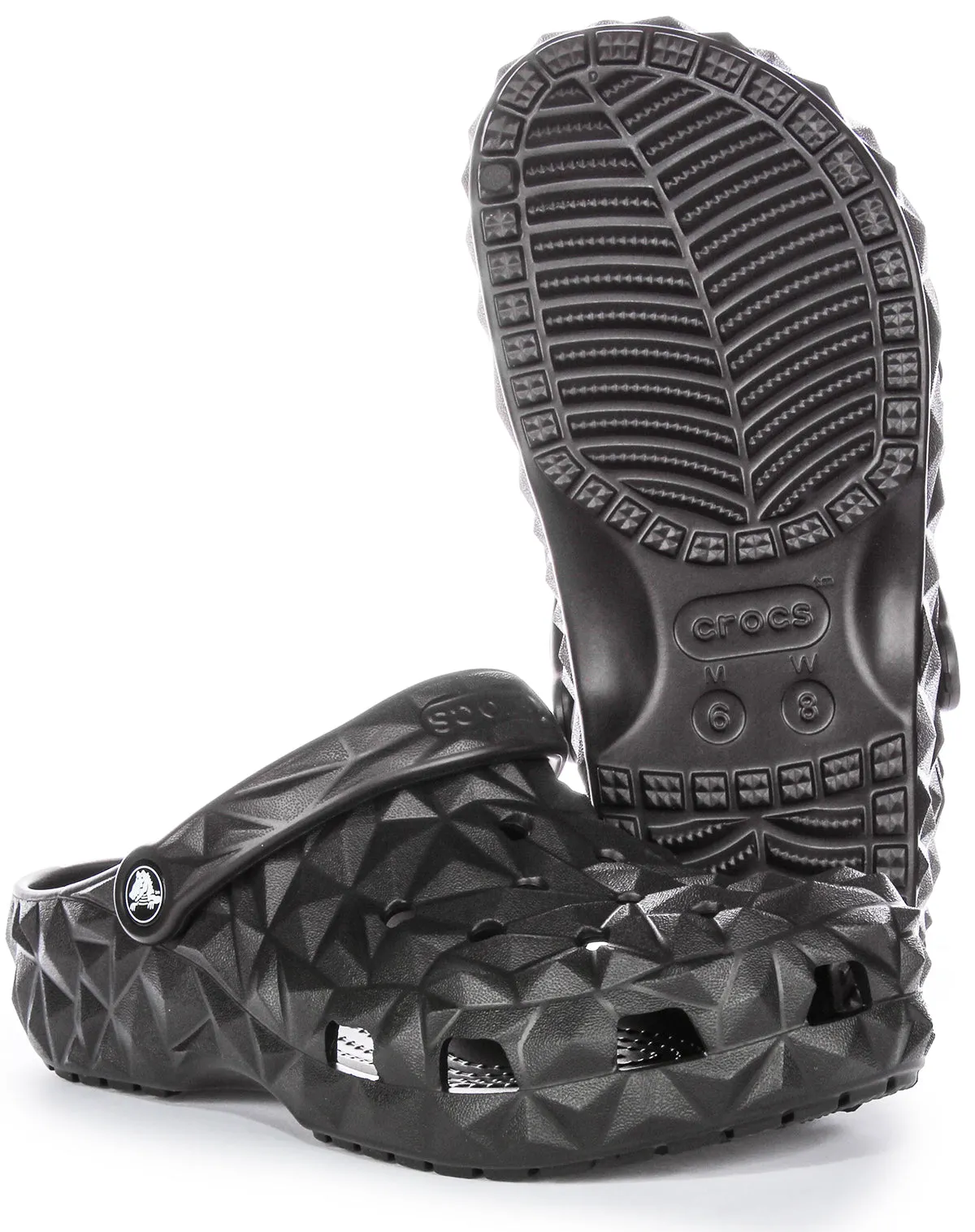 Crocs Classic Geometric Clog In Black