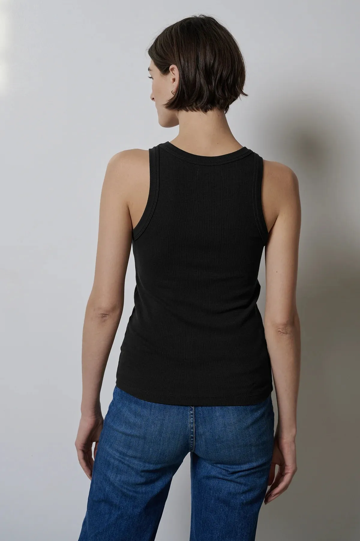 CRUZ MODAL RIB TANK (BLACK) - VELVET