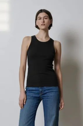 CRUZ MODAL RIB TANK (BLACK) - VELVET