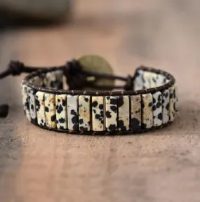 Dalmation Jasper Tubestone Bracelet