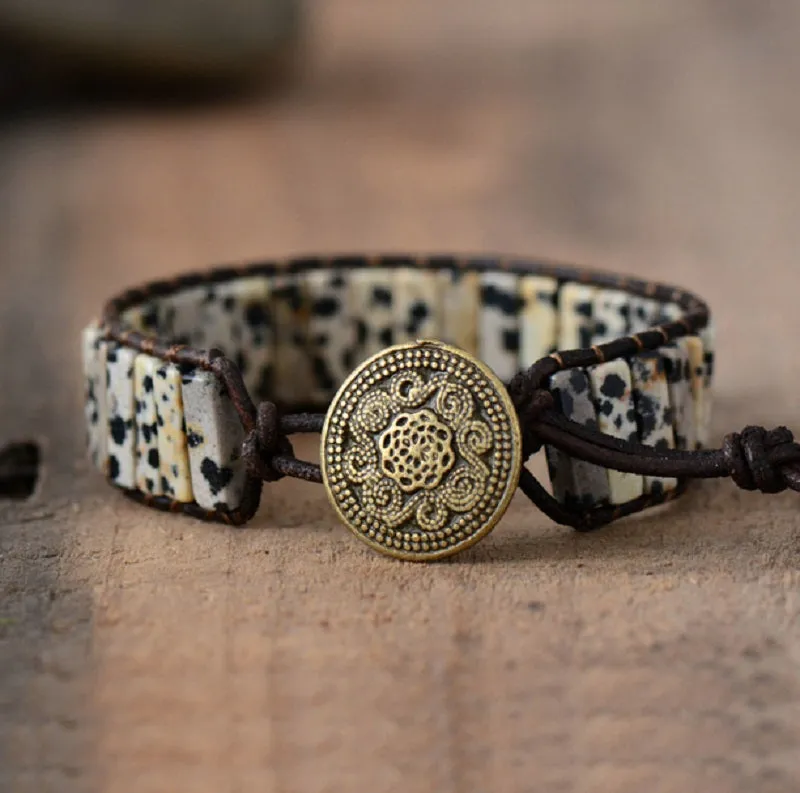 Dalmation Jasper Tubestone Bracelet