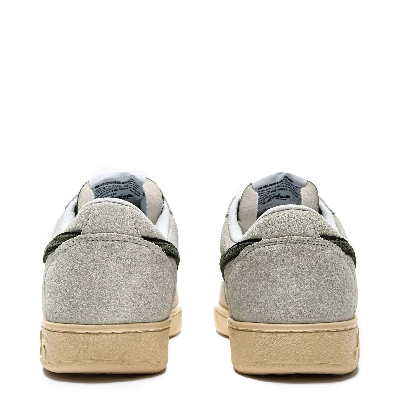 Diadora Magic Basket Low Suede Leather White / Dark Forest