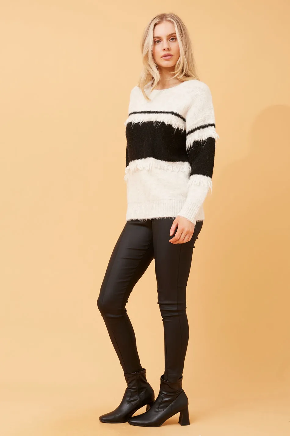 EBERTA FRINGE DETAIL KNIT JUMPER