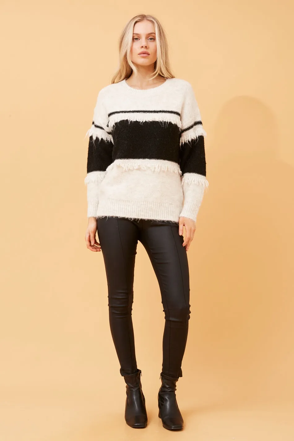 EBERTA FRINGE DETAIL KNIT JUMPER