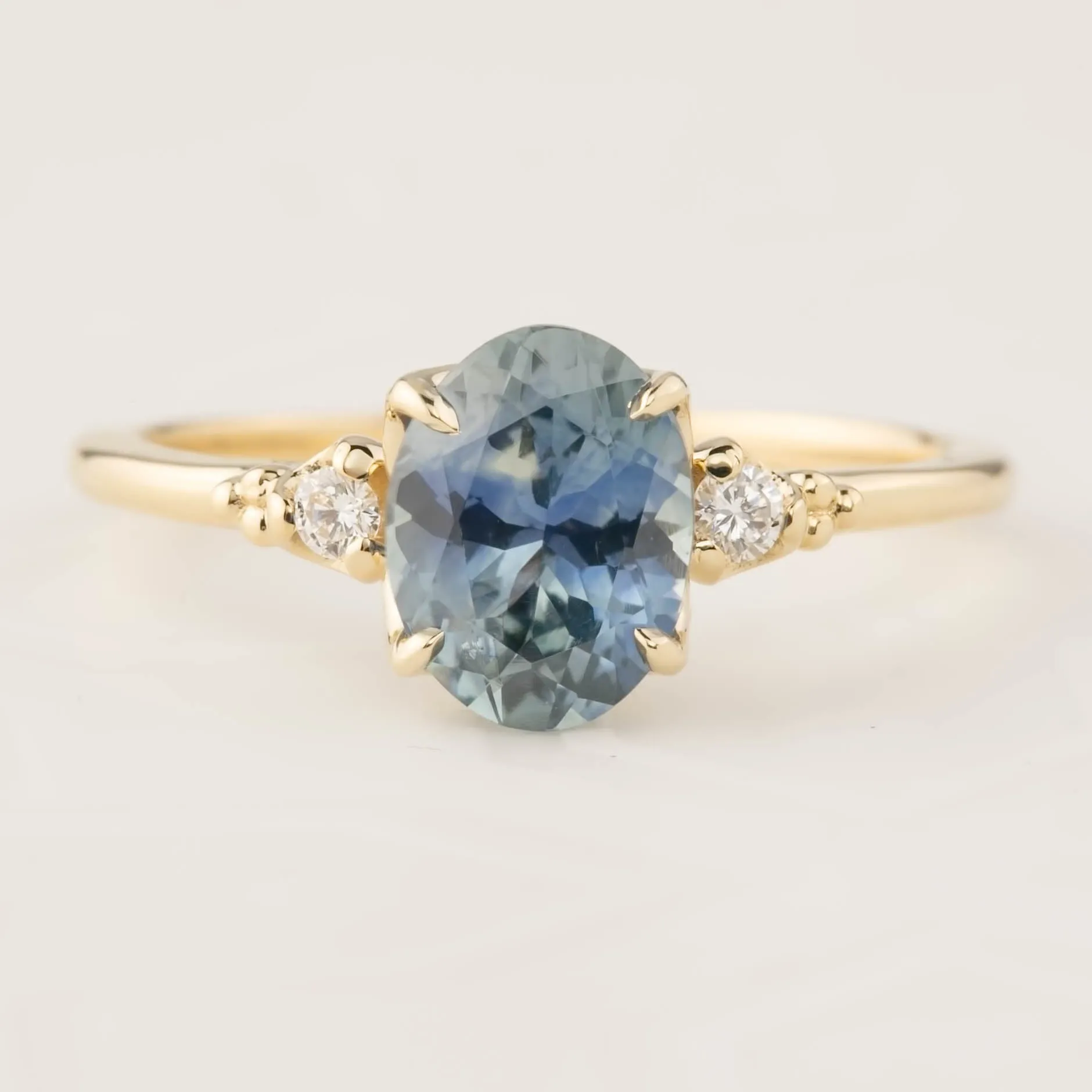 Estel Ring - 1.62ct Teal Montana Sapphire (One of a kind)