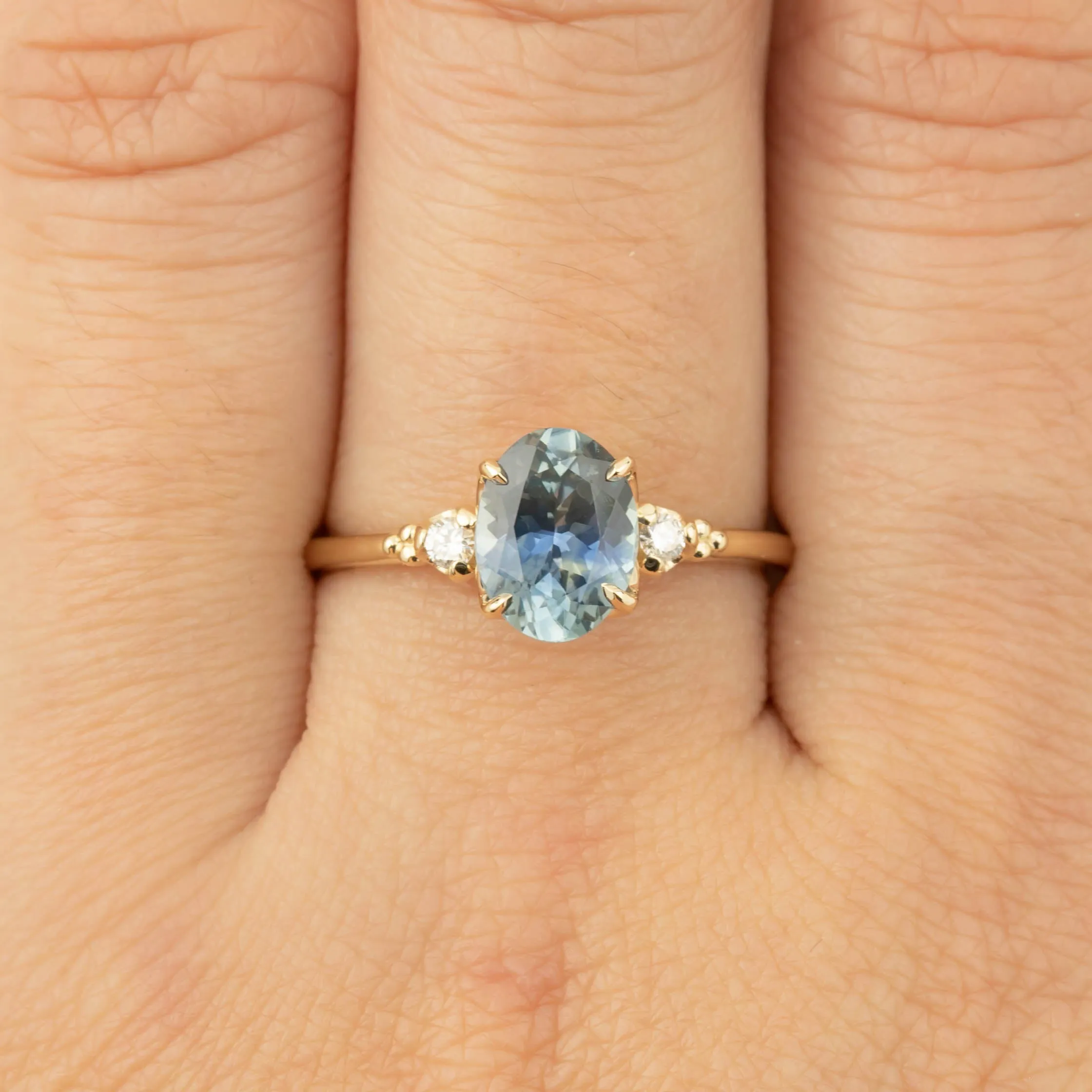 Estel Ring - 1.62ct Teal Montana Sapphire (One of a kind)